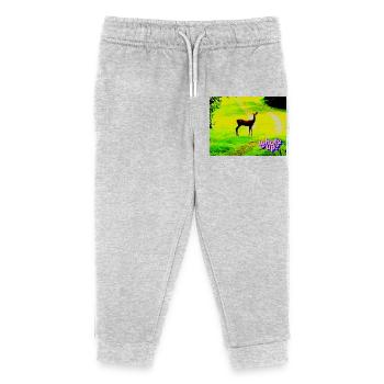 Quoi de neuf - Pantalon de jogging enfant bio Stanley/Stella - gris chiné - Devant
