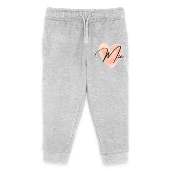 Mia Name für Mädchenname Baby Girl Baby Shower - Kinder Organic Jogginghose Mini Mover von Stanley/Stella - Grau meliert - Vorne