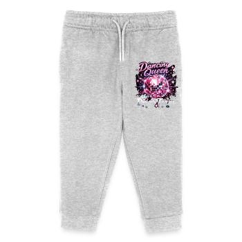 Dancing Queen & Disco Team: JGA Diskokugel Mix - Kinder Organic Jogginghose Mini Mover von Stanley/Stella - Grau meliert - Vorne