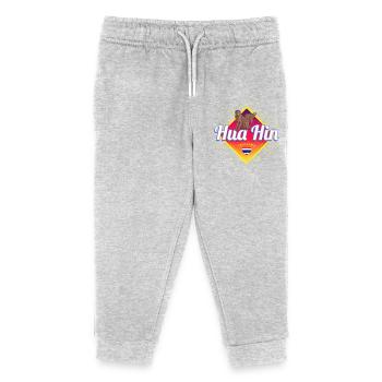 Hua Hin Vintage Sonnenuntergang Thailand Souvenir - Kinder Organic Jogginghose Mini Mover von Stanley/Stella - Grau meliert - Vorne