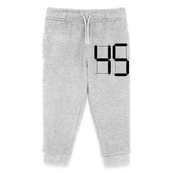 NUMÉRO 45 Quarante-cinq Cadeaux Numériques - Pantalon de jogging enfant bio Stanley/Stella - gris chiné - Devant