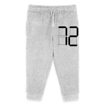 NUMBER 72 Seventy-Two Gift Digital - Kids Organic Sweatpants by Stanley/Stella - heather grey - Front