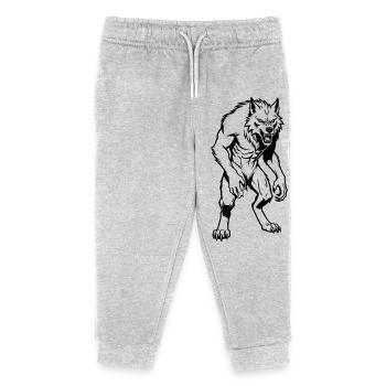 Werewolf - Kids Organic Sweatpants by Stanley/Stella - heather grey - Front