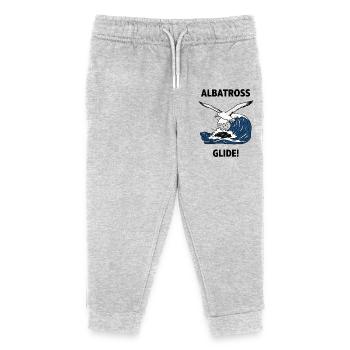 Albatross Howler Sea Glide Albatross - Kids Organic Sweatpants by Stanley/Stella - heather grey - Front