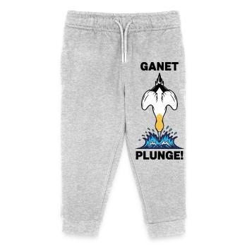 Gannet Loon Sea Plunge Gannet - Kids Organic Sweatpants by Stanley/Stella - heather grey - Front