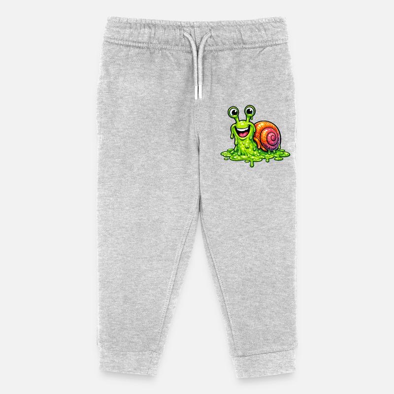You make me slime - Kinder Organic Jogginghose Mini Mover von Stanley/Stella - Grau meliert