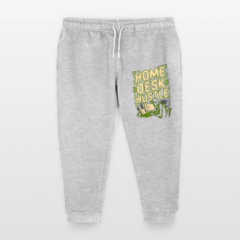 Remote Developer Home Desk Hustle Remote Coder Kids Organic Sweatpants by Stanley/Stella