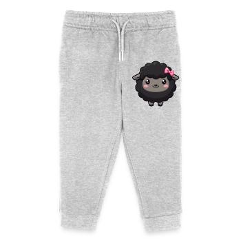 black sheep - Kids Organic Sweatpants by Stanley/Stella - heather grey - Front