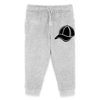 Baseball Cap - Kids Organic Sweatpants by Stanley/Stella - heather grey - Front