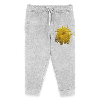 Vibrant_Yellow_Chrysanthemum_Flower - Kinder Organic Jogginghose Mini Mover von Stanley/Stella - Grau meliert - Vorne