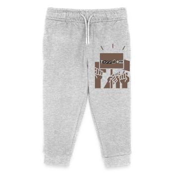 freedom - Kids Organic Sweatpants by Stanley/Stella - heather grey - Front