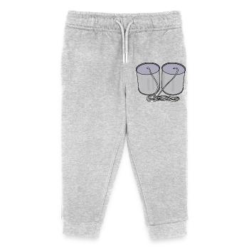 Téléphone en boîte de fer-blanc - Pantalon de jogging enfant bio Stanley/Stella - gris chiné - Devant