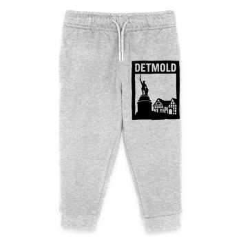 detmold wahrzeichen siilhouette - Kinder Organic Jogginghose Mini Mover von Stanley/Stella - Grau meliert - Vorne