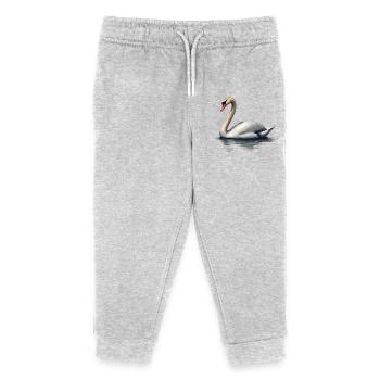 cygne - Pantalon de jogging enfant bio Stanley/Stella - gris chiné - Devant