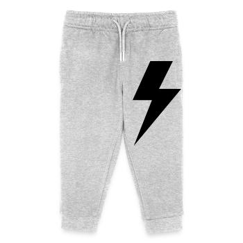 Coup de foudre - Pantalon de jogging enfant bio Stanley/Stella - gris chiné - Devant