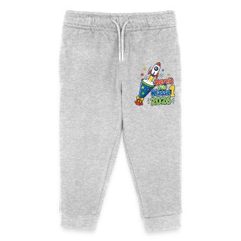 Bereit Für Klasse 1 - Kinder Organic Jogginghose Mini Mover von Stanley/Stella - Grau meliert - Vorne