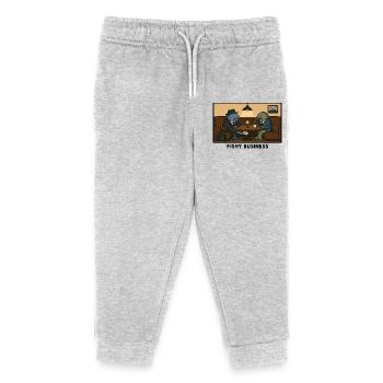 Fishy Business - Kids Organic Sweatpants by Stanley/Stella - heather grey - Front