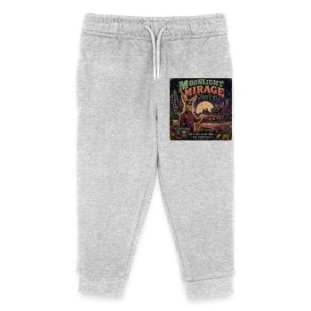 Vintage Motel Saying Desert Vintage Car Halloween - Kids Organic Sweatpants by Stanley/Stella - heather grey - Front