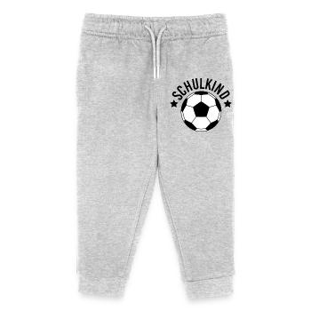 School Child Football Advancement School Start - Kids Organic Sweatpants by Stanley/Stella - heather grey - Front