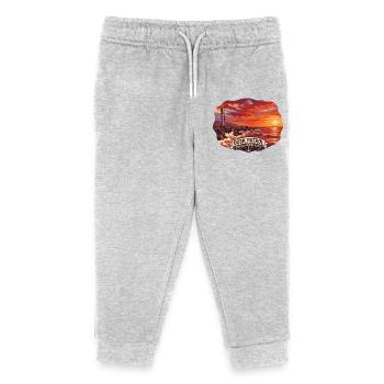 Patrouille du soir rétro de la Garde côtière - Pantalon de jogging enfant bio Stanley/Stella - gris chiné - Devant
