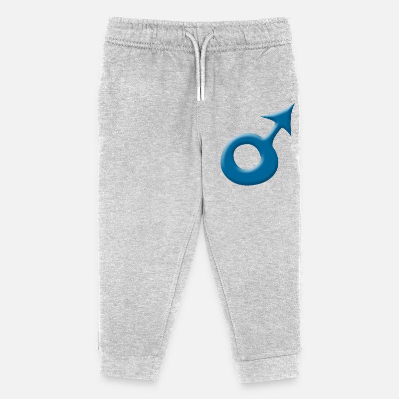 Garçon - Pantalon de jogging enfant bio Stanley/Stella - gris chiné