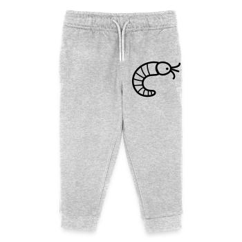 earthworm - Kids Organic Sweatpants by Stanley/Stella - heather grey - Front