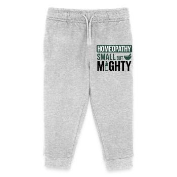 Homeopathy Small But Mighty Professional  - Kids Organic Sweatpants by Stanley/Stella - heather grey - Front