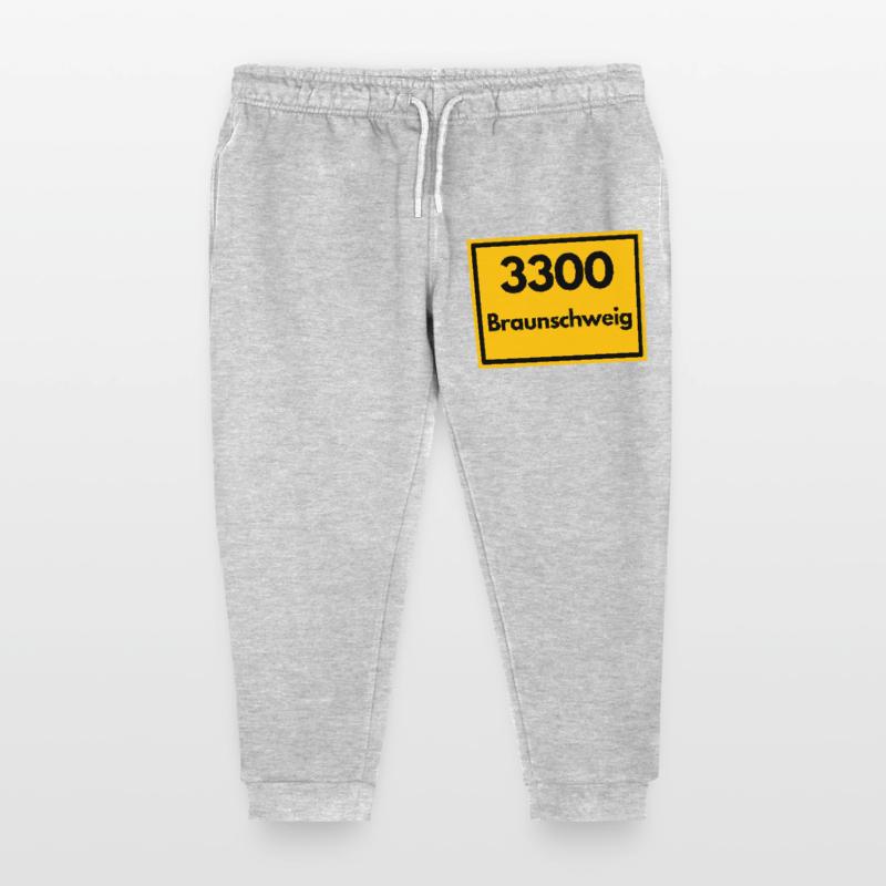 OLD POSTCODE POSTCODE RETRO 3300 BRAUNSCHWEIG Kids Organic Sweatpants by Stanley/Stella