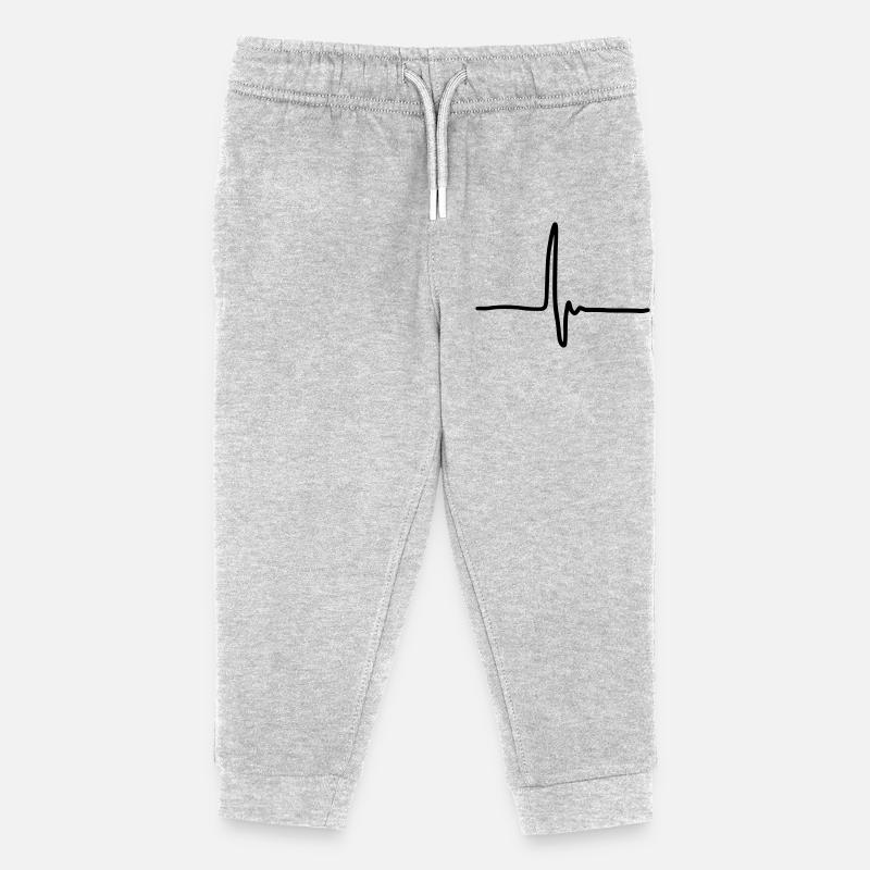 Stroke - Kids Organic Sweatpants by Stanley/Stella - heather grey