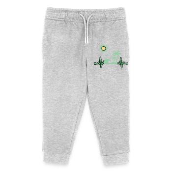 Vacances tropicales à la mer - Pantalon de jogging enfant bio Stanley/Stella - gris chiné - Devant
