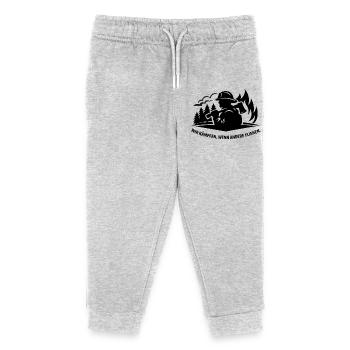 Incendie de forêt - Pantalon de jogging enfant bio Stanley/Stella - gris chiné - Devant