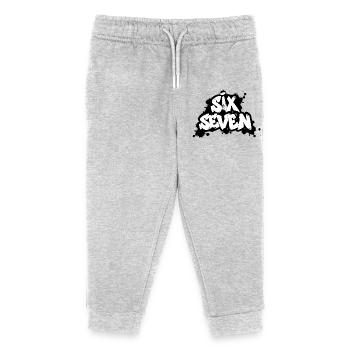 Six Seven Graffiti - Pantalon de jogging enfant bio Stanley/Stella - gris chiné - Devant