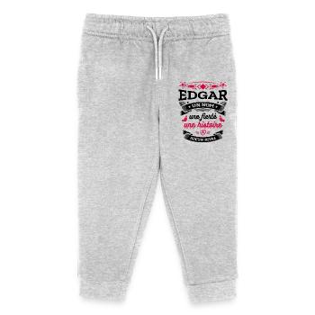 EDGAR UN NOM UNE FIERTÉ AUCUN RIVAL - Pantalon de jogging enfant bio Stanley/Stella - gris chiné - Devant