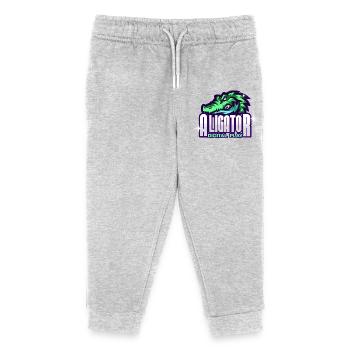 Alligator Digital Art - Kids Organic Sweatpants by Stanley/Stella - heather grey - Front