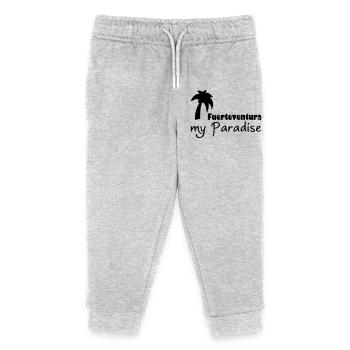 Fuerteventura Paradise - Kids Organic Sweatpants by Stanley/Stella - heather grey - Front