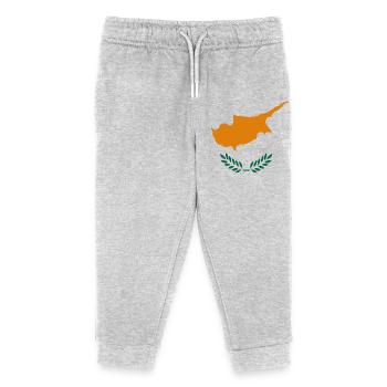 Cyprus Style Design T-Shirt - Kids Organic Sweatpants by Stanley/Stella - heather grey - Front