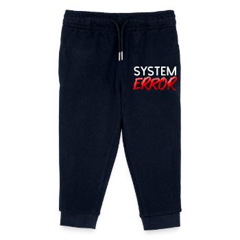 Erreur système de brosse néon - Pantalon de jogging enfant bio Stanley/Stella - marine - Devant