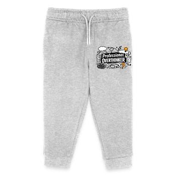 Professional OVERTHINKER - Kinder Organic Jogginghose Mini Mover von Stanley/Stella - Grau meliert - Vorne