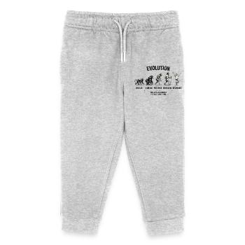 EVOLUTION  Von Affe zu Mensch  Montag - Wochenende - Kinder Organic Jogginghose Mini Mover von Stanley/Stella - Grau meliert - Vorne