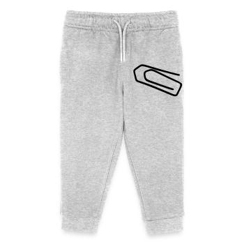 Trombone de bureau - Pantalon de jogging enfant bio Stanley/Stella - gris chiné - Devant