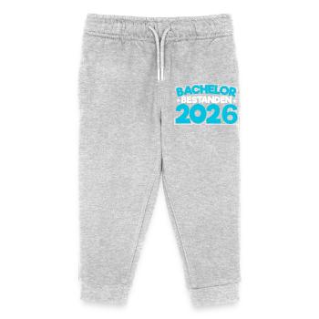 Bachelor 2026 Abschluss Promotion Sponsion - Kinder Organic Jogginghose Mini Mover von Stanley/Stella - Grau meliert - Vorne