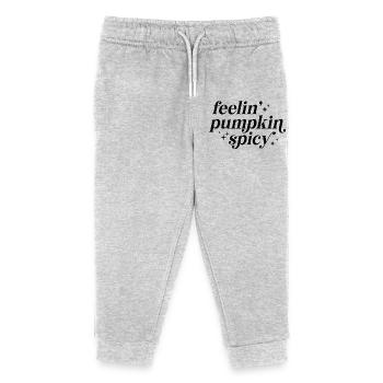 Citrouille Sentiments épicés - Pantalon de jogging enfant bio Stanley/Stella - gris chiné - Devant