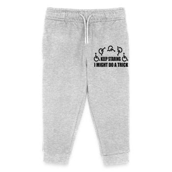 Starr weiter, dann mache ich einen Rollstuhltrick # - Kinder Organic Jogginghose Mini Mover von Stanley/Stella - Grau meliert - Vorne
