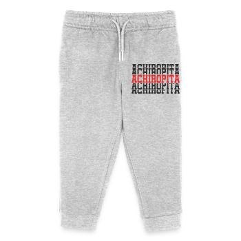 t-shirt Achiropita t-shirt name stacked text - Kids Organic Sweatpants by Stanley/Stella - heather grey - Front