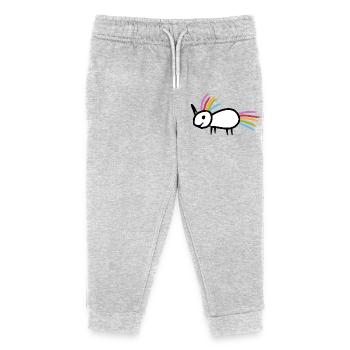 Unicorn - Kids Organic Sweatpants by Stanley/Stella - heather grey - Front