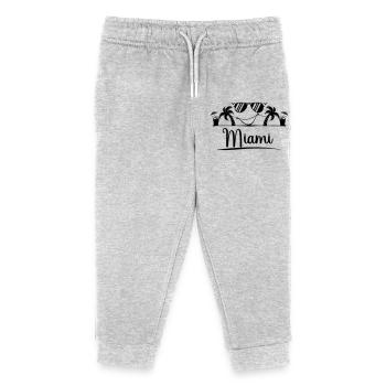 Miami - Kinder Organic Jogginghose Mini Mover von Stanley/Stella - Grau meliert - Vorne