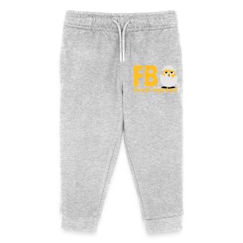 Küken Ei most wanted - Kinder Organic Jogginghose Mini Mover von Stanley/Stella - Grau meliert - Vorne