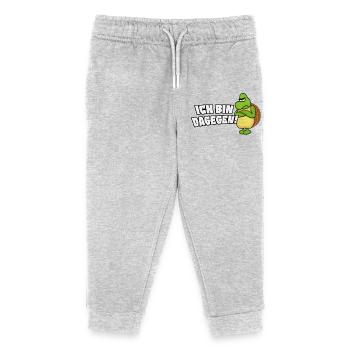 ich bin dagegen - Kinder Organic Jogginghose Mini Mover von Stanley/Stella - Grau meliert - Vorne