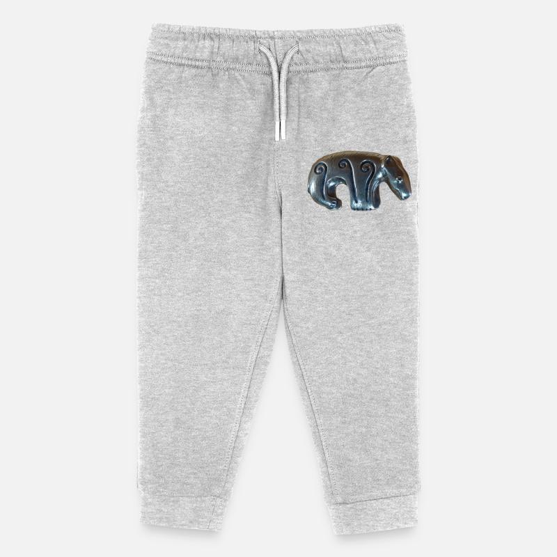 Ours d’argent Kalevala - Pantalon de jogging enfant bio Stanley/Stella - gris chiné