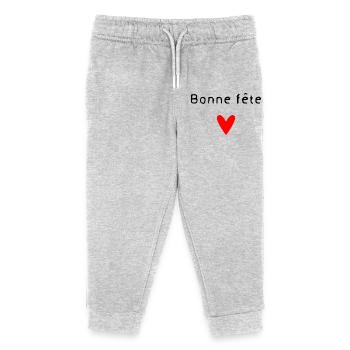 OMA. MUTTERTAG. ALLES GUTE ZUM OMA-TAG. ICH LIEBE DICH - Kinder Organic Jogginghose Mini Mover von Stanley/Stella - Grau meliert - Vorne